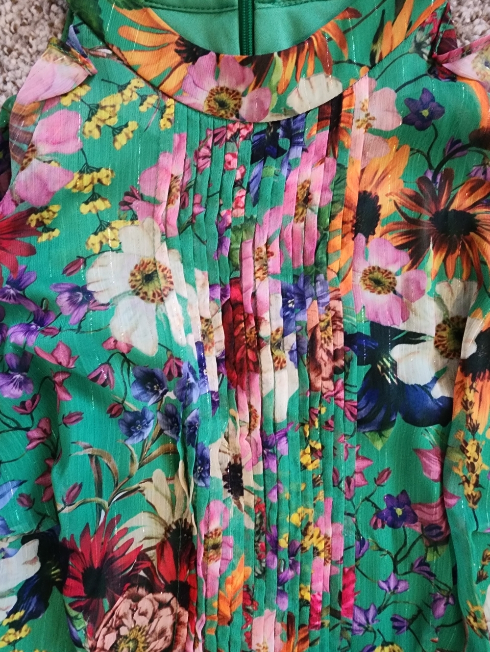 🌸Stunning Betsy & Adam Floral Halter Gown - Size 8 SUMMER DRESS HALTER STYLE ✨️ - Picture 14 of 16